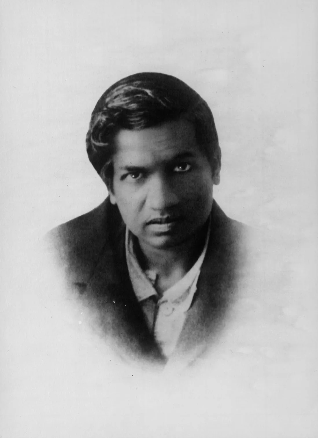 Portrait of Srinivasa Ramanujan.